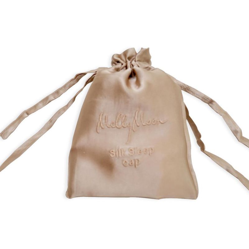 Sove turban i silke-champagne