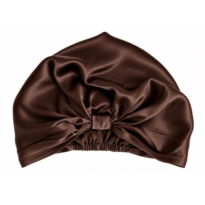 Hovedbilde Sove turban i silke-sjokolade