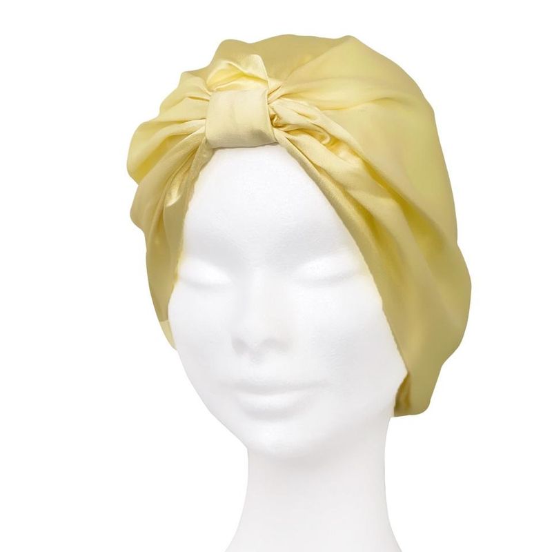 Sove turban i silke-gul
