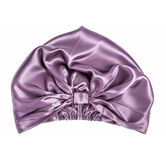 Hovedbilde Sove turban i silke-lavendel