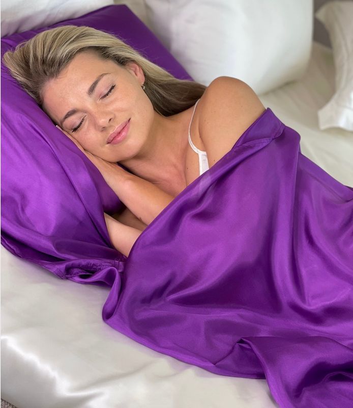 Silkelakenpose - lilla