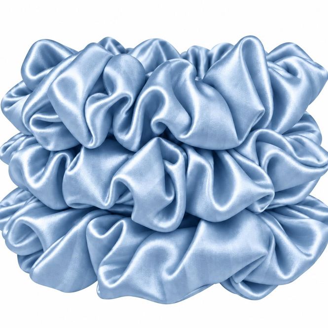 Hovedbilde Scrunchies - himmelblå
