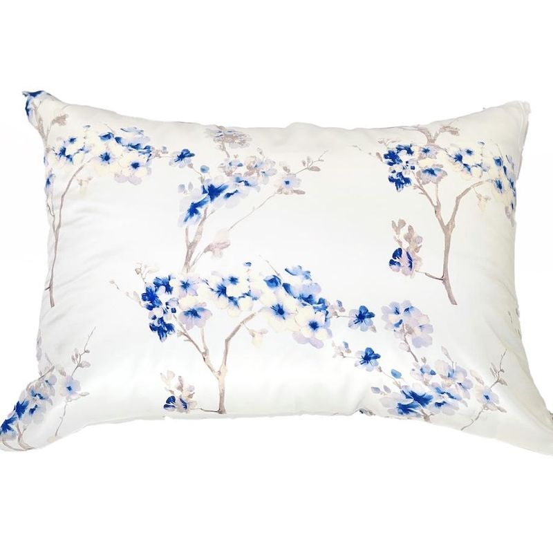 Silkeputetrekk - blå print